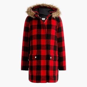 Vail Parka Buffalo Check Red Plaid size 12
